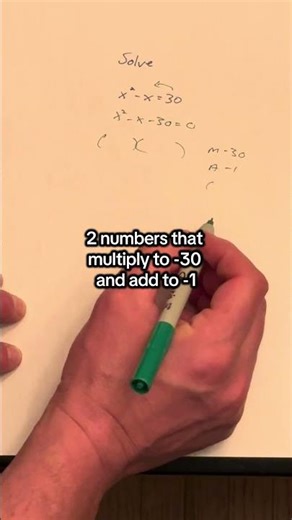 Solve the quadratic equation by factoring the simple trinomial #maths #algebra #stem