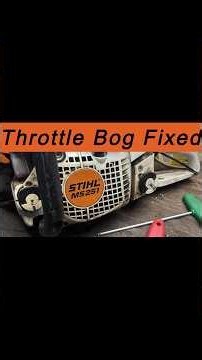 STIHL MS251 Throttle Bog Fix