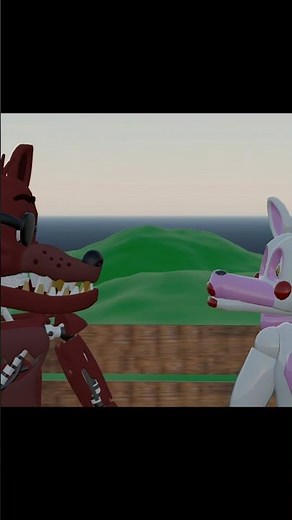 [Blender/FNAF] On melancholy hill (Foxy x Mangle) #foxy #fnaf #mangle #fyp