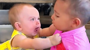 Hilariously Adorable: Cutest Babies Fighting With Siblings