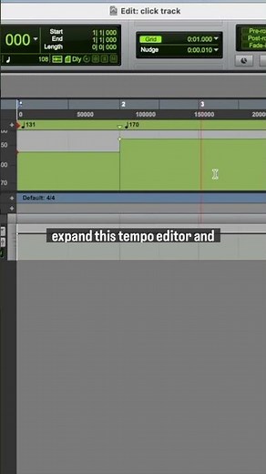 How to automate tempo changes in Pro Tools #protoolsintro #protoolstips #protoolsfirst #protools