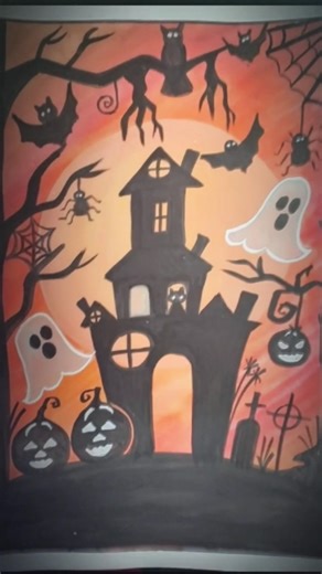halloween special #art#viralshort #trending #drawing #painting #ytshorts