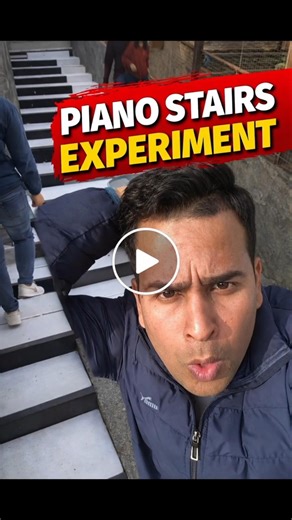 Walking on Piano Stairs 🎹😱 | Experiment | factxip