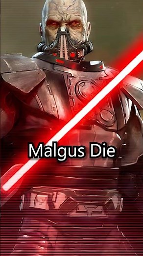 Did you know how Darth Malgus died?
