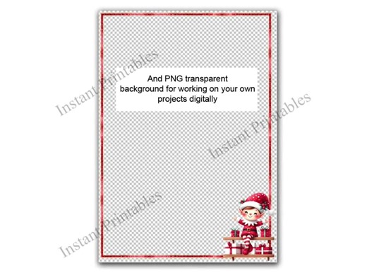 Elf on a Shelf Christmas Border Frame Clip Art Digital Download A4 & 8.5x11 Elves Gift Festive Printable Page Border PDF / PNG - Etsy Australia