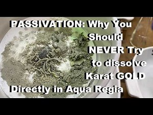 Dissolving Karat GOLD in Aqua Regia NIGHTMARE