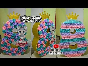 LOL Unicorn themed piñata number 8