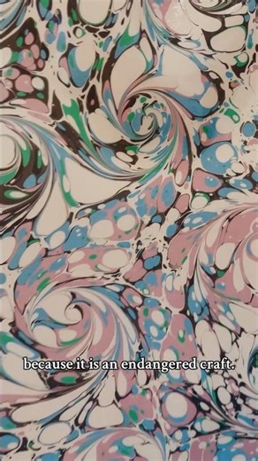 What can marbled paper be used for?