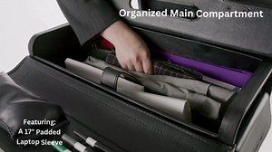 Alpine Swiss 19 Wheeled Briefcase Rolling Case Sales Sample Pilot Lawyer Attache