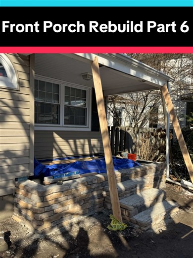 Front Porch Rebuild Step by Step #DIY #construction #frontporch #rebuild #howto