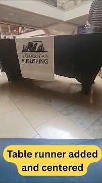 Time-Lapse of an Author Booth Setup for an Indoor Event #AuthorLife #BookEvent #Timelapse