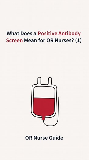 Antibody screen came back positive? Don’t assume the blood’s ready. #positiveantibody #operatingrooom #bloodbank #ORnurse #ORNurseGuide