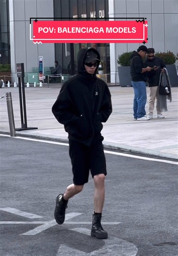Balenciaga Models on Catwalk