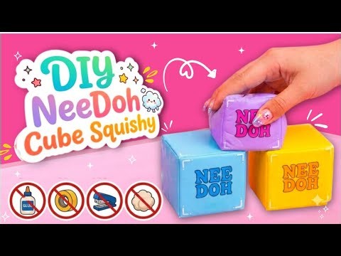 How To Make A NeeDoH Squishy At Home| No Tape No Cotton No Glue