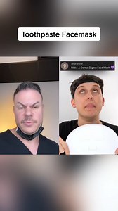 7.6K views · 39 reactions | Not sure if I should laugh or cry at this toothpaste face mask | TheBentistofficial | Facebook