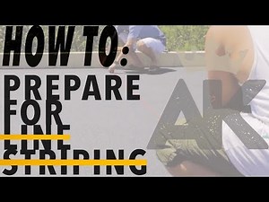 HOW TO: PREPARE FOR ASPHALT LINE STRIPING