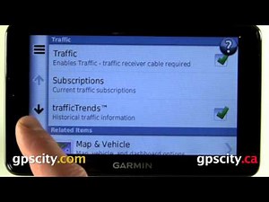 Garmin nuvi 2555 and nuvi 2595 Traffic Settings with GPS City