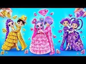 DIY Diamond Prom Makeover for Dolls in Rumi, Lily & Lali Style