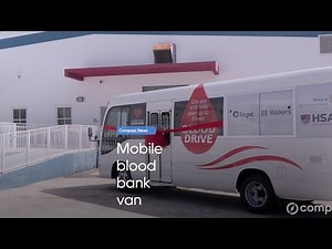 Mobile blood bank van