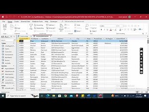 Shelly Cashman Access 365/2021 | Module 3 Sam Project 1a | Personal Insurance Inc