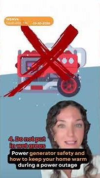 How to safely use a portable generator and tips to stay warm during a power outage