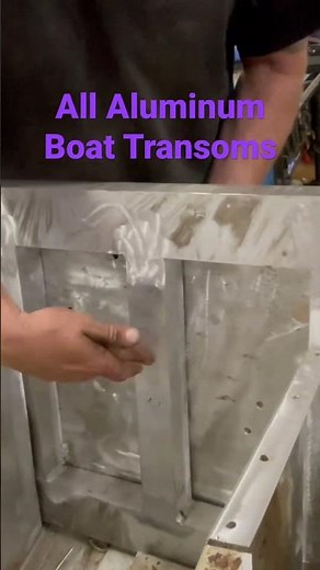 No More Wood! All Aluminum Boat Transoms #welding #aluminum #aluminumboatrepair