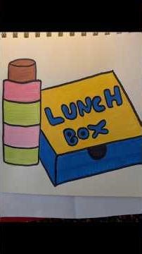 lunch box drawing and coloring #asmr #relaxing