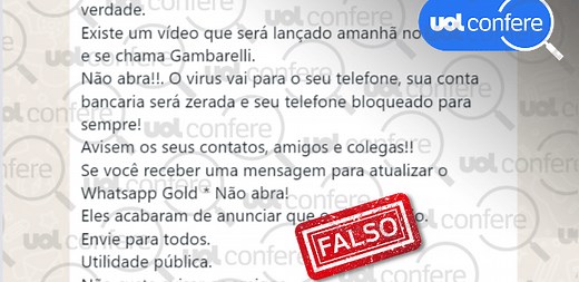 Não existe 'WhatsApp Gold'; é falsa mensagem sobre vírus