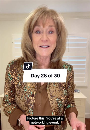 Day 28 of 30 of your Networking Journey. Do you struggle with what to say to end a conversation? Watch this Day 28 video for tips! #networking #networkingtips #conversationtips #30daychallenge