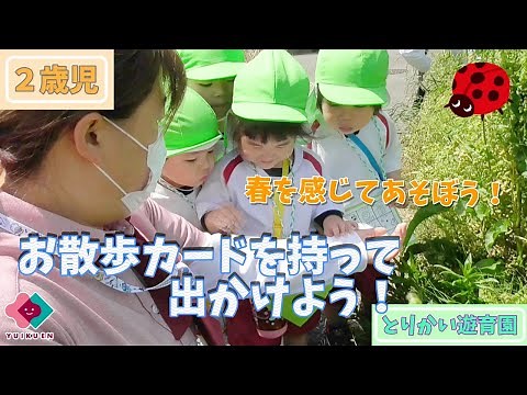 【２歳児】お散歩カードを持って出かけよう！