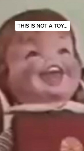 baby laugh a lot. this is terrifying #creepytoys #creepy #toy