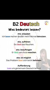 Was bedeutet lassen? #learngerman #deutschlernen #germany | Jannika Deutsch