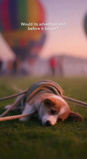34K views · 3.1K reactions | Trapped and tangled on the ground as colorful balloons filled the sky, a little soul was waiting for a miracle. But a balloonist’s quick hands and kind heart turned despair into a new adventure. This is the story of how a rescue at a festival didn’t just save a life—it gave a puppy the sky as its playground. The Sky-High Rescue. . . . . . . .#BalloonFestivalRescue #CorgiPuppy #BalloonistHero #SkyHighSave #AdventureDog | Animal Rescue Network | Facebook