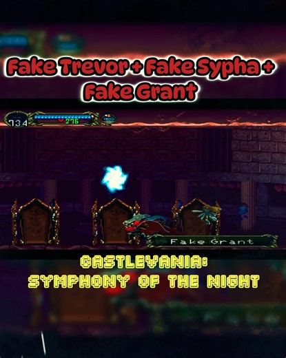 Fake Trevor Fake Sypha Fake Grant || Castlevania SOTN || #gamingreels #castlevania #parati | StormTyran