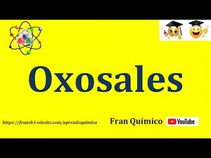 Inorganic Formulation Oxosalts