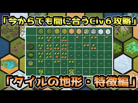 今からでも間に合うCiv6攻略【タイルの地形・特徴編】初中級者~
