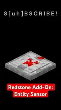 Entity Sensor from the Redstone Add-On
