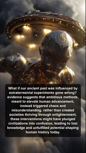 2.7K views · 25 reactions | Explore the shocking theory that extraterrestrial experiments may have derailed human progress, causing confusion and lost knowledge instead of enlightenment throughout our ancient civilizations. | Alien Footprints in History | Facebook