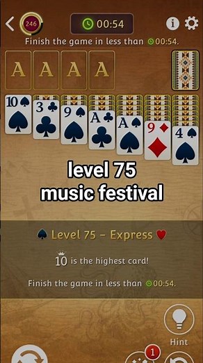 how to win level 75 solitaire