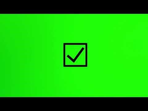 Right Tick Mark / Check Mark Chroma Key Effect / Green Screen Animation No Copyright | Free Download