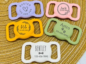 Pet Apple Air Tag Holder for Dog Collar Personalized Engraved AirTag Case Silicone Pet Collar Holder AirTag Dog Collar Cover Dog Tag Collar - Etsy