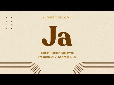 Predigt | 21.12.25 | JA | Torben Rakowski