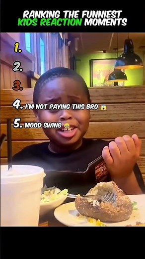 Ranking the Funniest Kids Reaction Moments 😂 #funny #funnykids #kids