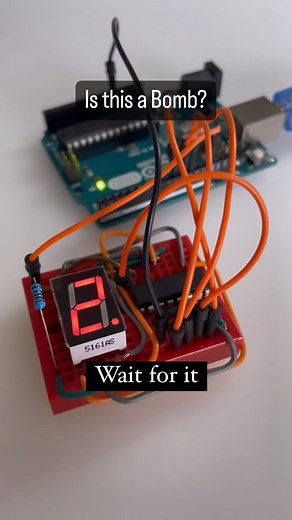 arduiNote on Instagram: "How to build a bomb using Arduino that is not real!!! #arduino #electrician #electronics #diy #hardware #engineer"