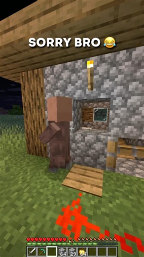 Villager Prank in Minecraft 😂 #shorts