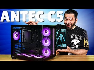 Antec C5: The Ultimate Mid Tower Dual chamber PC Case with Seamless Tempered Glass | Born Creator