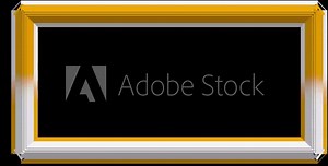 Border frame with patterns. Seamless loop video. animated frame for video.Graphics around the edges for use in movies, games and animation.