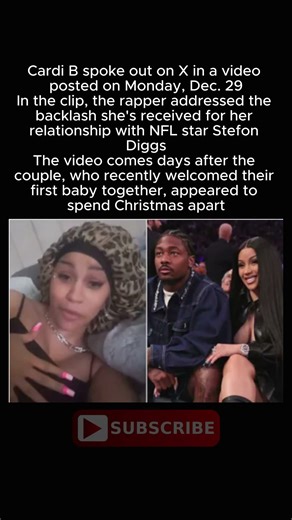 "Cardi B Responds to 'Mean' Fans: 'Calm Down' Over Stefon Diggs Romance!" #shorts #trending #news