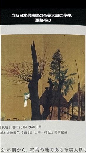【Art,アートを朗読】ショート 「田中一村展 奄美の光 魂の絵画」東京都美術館、日本のゴーギャン！日本画家・田中一村の生涯を振り返る大回顧展 奄美大島で亜熱帯の自然を独特に描く #shorts