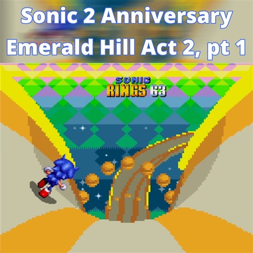 7.6K views · 724 reactions | Emerald Hill Zone Act 2, part 1, from Sonic the Hedgehog 2. This Anniversary mod by SophieDude cleans up some glitches and alters some of the colors. It also adds Amy Rose and Tails ability to become Super Tails. Enjoy! #retro #retrogames #Sonic #sega #sonicthehedgehog | Black Retro Gamer | Facebook